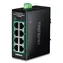 Trendnet TI-PELC80 / Industrie-Switch / 8- Port Fast Ethernet PoE+ / 200 W / DIN-Schiene / IP30