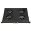 Extralink Lüftungseinheit 19" schwarz / Lüftungseinheit / 4X Lüfter / 1 HE / Thermostat / 240 V