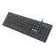 Manhattan ultradünne Gaming-Tastatur, schwarz / Tastatur / kabelgebunden / RGB-Hintergrundbeleuchtung / Nummernblock