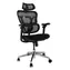 Ergonomischer Bürostuhl Equip , schwarz, gepolsterter Sitz / Bürostuhl / Kopfstütze / Belastbarkeit 150 kg