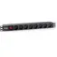 Equip " schwarze Steckdosenleiste / 1 HE / 8 Steckdosen / Schalter / 16 A