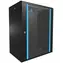 Extralink Wandrack 15 HE schwarz / Rack / 19" / 600 x 450 mm / Glastür / Tragfähigkeit 120 kg