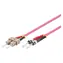 Good Connections SC/ST lila / Optisches Patchkabel / OM4 / Duplex / 50/125 µm / LSZH / 10 m