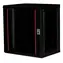 Equip Wandrack 12U 600×450 schwarz / Wandmontage / 19" / Glastür / Passive Kühlung