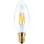 SEGULA LED-Kerze klar 3W (26W) / E14 / 260lm / 2200K / dimmbar / F