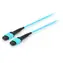 Equip Patchkabel MTP-MTP, 15 m, cyan / Patchkabel / OM4 Multimode 50/125 µm / MTP-MTP-Stecker