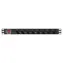 Lanberg PDU schwarz / Rack-Steckdosenleiste / 1 HE / 19" / 8 Schuko-Steckdosen / 16 A / 2 m