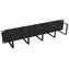 Solarix VP-05-2-00-B schwarz / Montagepanel / 19" / 2U / Stahl
