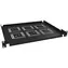 Solarix UP-03-B schwarz / 19"-Einschub 1 HE / Tiefe 350 mm / Frontschienenmontage