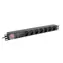 Lanberg SPD-3MP schwarz / Rack-PDU / 19" / 1 HE / 7x Typ-E-Steckdosen (FR) / 16 A / 2 m