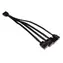 Alphacool Y-Splitter aRGB 3-Pin auf 4X 3-Pin schwarz / Kabel / aRGB-Splitter / 15 cm