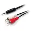Equip: Audiokabel (3,5-mm-Klinkenstecker - 2x Cinch, schwarz) / Audiokabel / 2,5 m