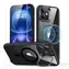 ESR Classic Hybrid HaloLock schwarz / Hülle mit Ständer + Schutzglas / Apple iPhone 16 / MagSafe