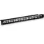 Trendnet TC-KP24S schwarz / Patchpanel / 24x Keystone / geschirmt / 19" / 1HE