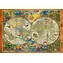 GRAPHICS Puzzlekarte der Erdbewohner / 1000 Teile / 69 x 47,8 cm