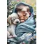 Norimpex Diamantmalerei Baby mit Welpe / 30x40 cm