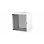Equip ECO 540x400mm hellgrau / Wandschrank / 19" / 12HE / Glastür
