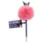 BLUESKY Kuromi Pompon Kugelschreiber / Sanrio / flauschiger Pompon / schwarze Mine