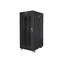Lanberg Rack 27U schwarz / Rack-Schrank / 19" / 600 x 800 mm / Flach verpackt / Lochtür / LCD