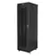 Lanberg Rack 42U schwarz / Rack-Schrank / 19" / 600 x 800 mm / Flach verpackt / Lochtür / LCD