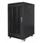 Lanberg Rack 22U/600x800 schwarz / Rack-Schrank / 19" / Flach verpackt / Lochtür