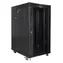 Lanberg 22U 19" schwarz / Rack-Schrank / 800 x 1000 mm / Flach verpackt / Glastür / LCD