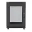 Lanberg FF01 15U 19" schwarz / Rack-Schrank / 600×800 mm / Flach verpackt / Lochtür / Freistehend