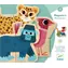 DJECO Magnetpuzzle „Verschiedene Tiere“ / Puzzle / 6 Tiere / 4 Teile / ab 2 Jahren