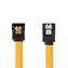 Nedis SATA 6 Gbit/s gelb / SATA-Kabel / SATA 7-polig auf SATA 7-polig / 0,5 m / Flach