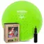 Spokey HALF FIT grün / Gymnastikball / 2-in-1-Massage / 65 cm / Pumpe inklusive