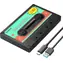 Orico 2580C3-V1-BK-EP schwarz / Externes Gehäuse / 2,5" SATA / USB-C / 6 Gbit/s