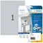 Herma Produktionsetiketten A4 210x297 mm silber / Etiketten / Folien / 25 Stück / Permanent klebend / Wasserfest