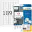 Herma Universal-Etiketten 25,4 x 10 mm / weiß, ablösbar / 25 Blatt / 4725 Stück