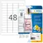 Herma Etiketten A4 45,7 x 21,2 mm transparent / Etiketten / Glanzfolie / Wasserfest / 1200 Stück