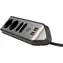 Brennenstuhl Estilo schwarz/Edelstahl / Tischsteckdose / Ecksteckdose / 4X Steckdose / 2x USB-A / 16 A