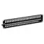 Trendnet TC-KP48S schwarz / Patchpanel für Keystone / 48 Ports / STP / unbestückt / 2 HE / 19"