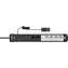 Brennenstuhl Premium-Line Comfort Switch PLUS schwarz/grau / Verlängerungskabel / 6-fach Steckdose / Fußschalter / 3 m
