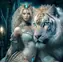 Norimpex Diamantmalerei Mädchen mit Tiger / 30x40 cm