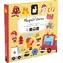 JANOD Magnetgeschichten Feuerwehrleute / Magnetbuch / 30 Magnete