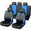 Compass Autoabdeckungen SPORT schwarz-blau / Autoabdeckungen / 9-teiliges Set / mit Sitzairbags / 100 % Polyester