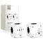 Tech-Protect PCL3x4 weiß / Sockelleiste / 3x Schuko / 2x USB-A / 2x USB-C