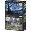 GRAPHICS Puzzle Sternennacht und das Haus Auvers / 2x500 Teile / 47,8 × 34,2 cm