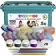 SNAZAROO Gesichtsbemalungsset Profi Box 1500 Gesichter / 15 Farben / Glitzergele / Schwämme und Pinsel