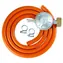 Meva Gasflaschenanschlussset / Druckminderungsventil / 37 mbar / 1,5 m Schlauch