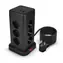 Huslog Ladestation 15W schwarz / 12 Steckdosen / 2x USB-C / 2x USB-A
