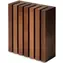 Wüsthof Magnetischer Messerblock Braun / Für 6 Messer / Thermo Buchenholz / 8 × 22,5 × 26 cm