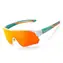 Rockbros 14110009003 grün-weiß / Fahrradbrille / Polarisiert / Kinder 8-14 Jahre