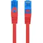 Lanberg CAT6A S/FTP CCA 0,5 m rot / Patchkabel / LSZH / Fluke-geprüft / 500 MHz