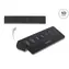 DeLock USB-Hub mit 7 Ports, schwarz / USB-Hub / 3× USB-C + 4× USB-A / 10 Gbit/s / Metallgehäuse