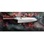 KAI Shun Klassisches Santoku-Messer, rot, 19 cm / VG-MAX-Stahl / 32 Lagen Damaststahl / 61 HRC / Limitierte Auflage